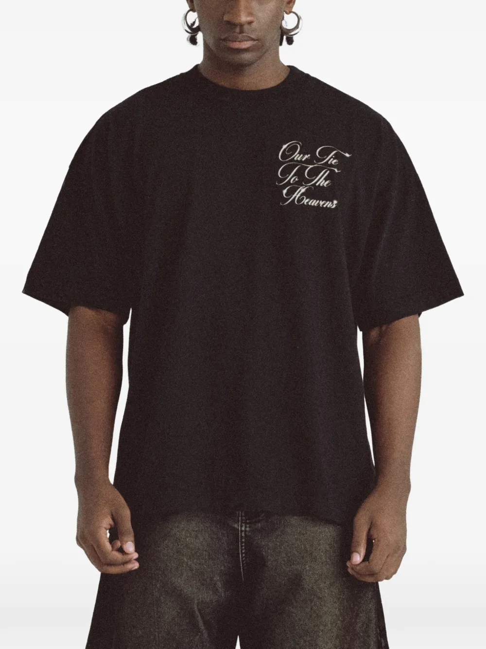  Undergold Santa Unión Printed T-shirt - Black 