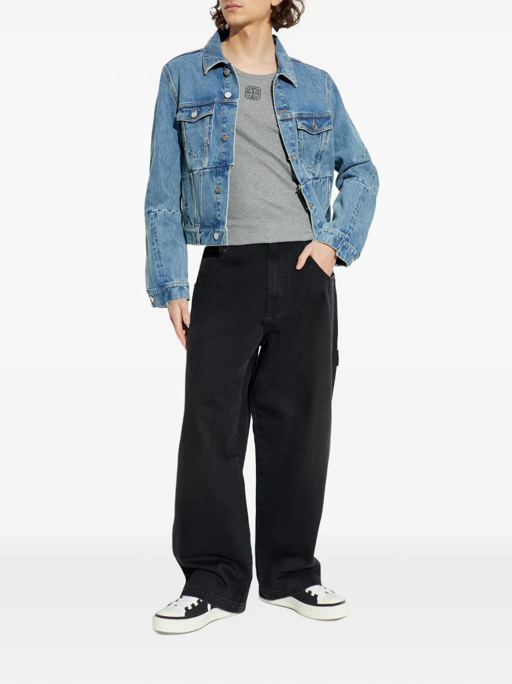 VETEMENTS graphic tank top - Grijs