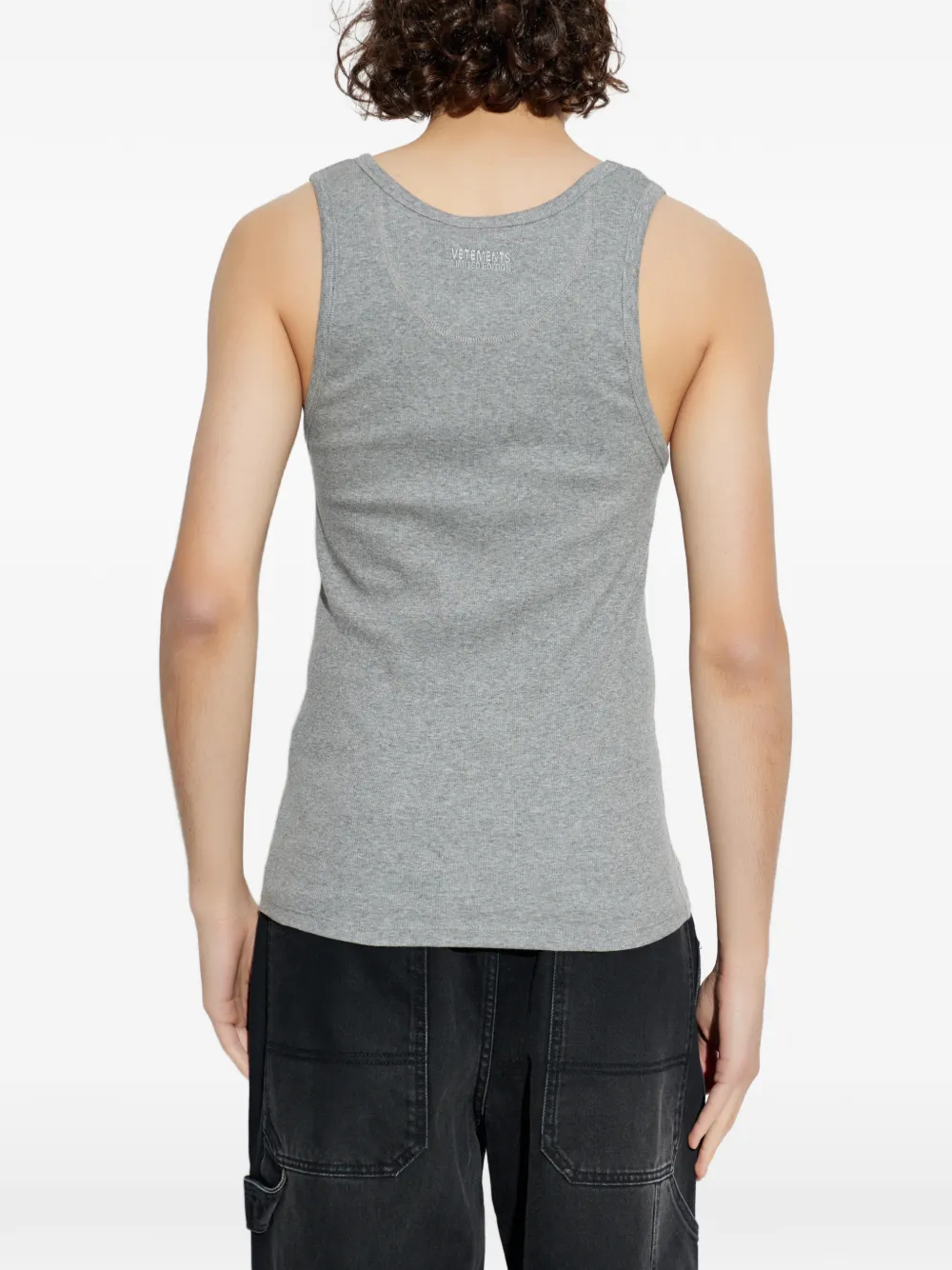 VETEMENTS Tanktop met grafische print Grijs