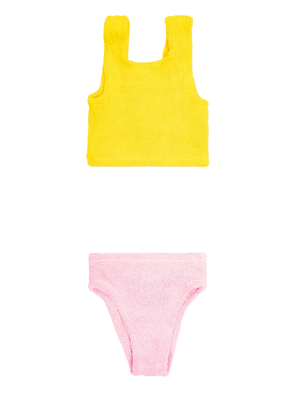 Hunza G Kids Duo crinkle bikini - Giallo