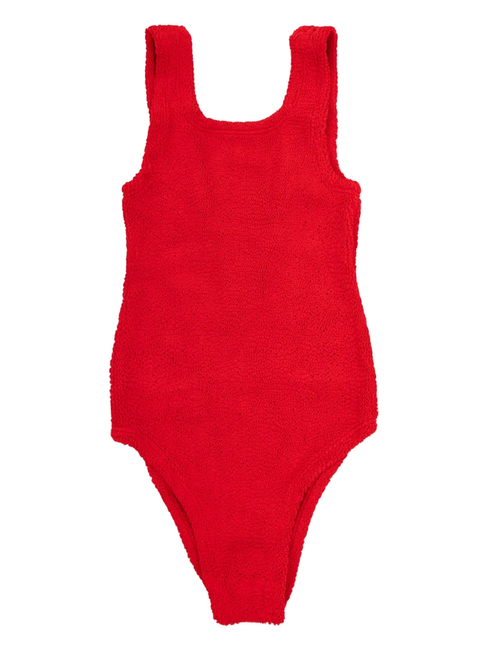 Hunza G Costume da bagno con effetto stropicciato - Rosso