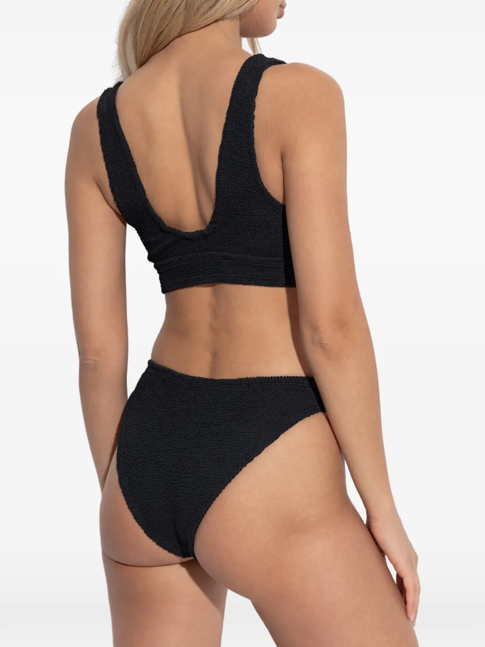 Hunza G Carla gekreukte bikini Zwart