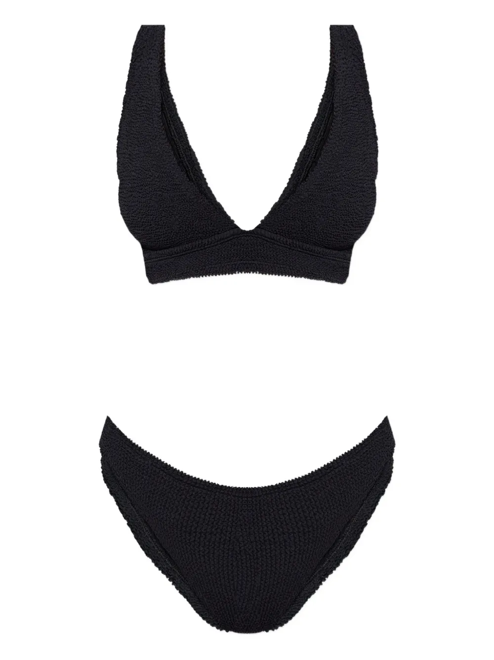 Hunza G Carla crinkle bikini - Nero