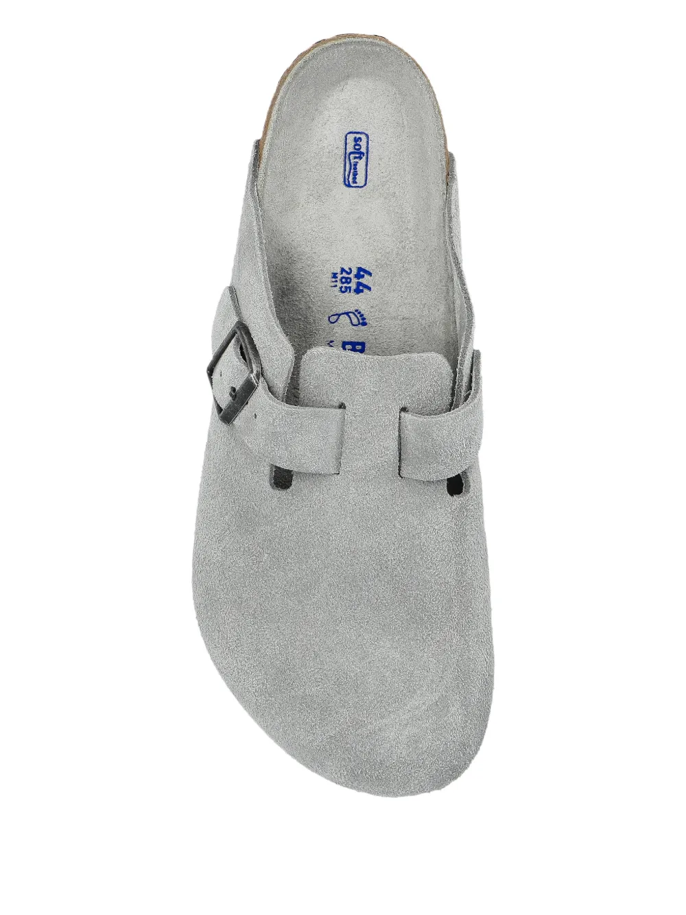 Birkenstock Boston suède sandalen Grijs
