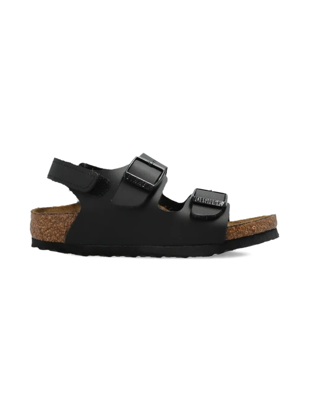 Birkenstock Kids buckle strap sandal Zwart
