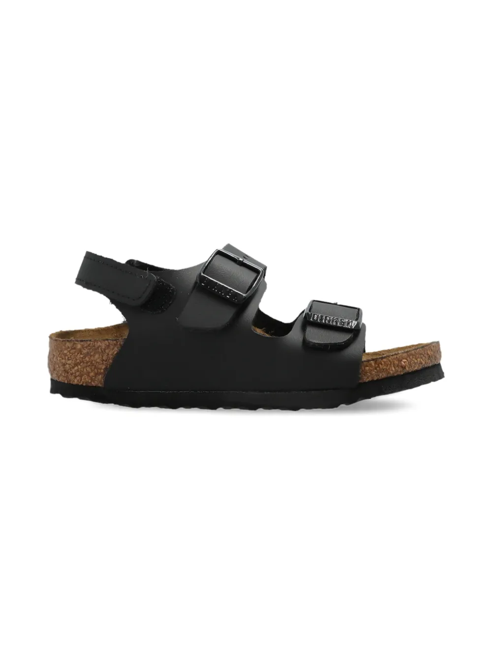 Birkenstock Kids buckle strap sandal Zwart