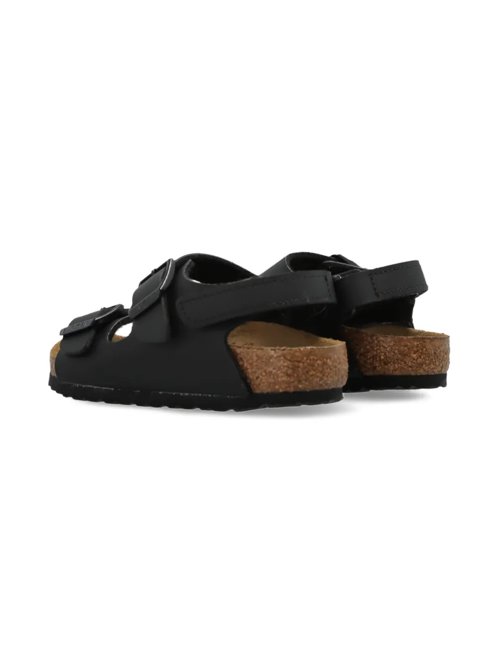 Birkenstock Kids Sandalen met gespbandje Zwart