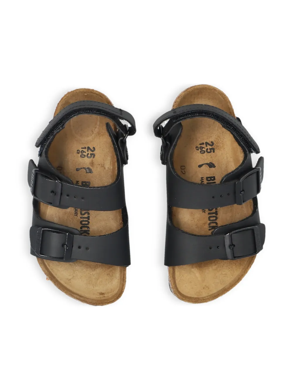 Birkenstock Kids Sandalen met gespbandje Zwart