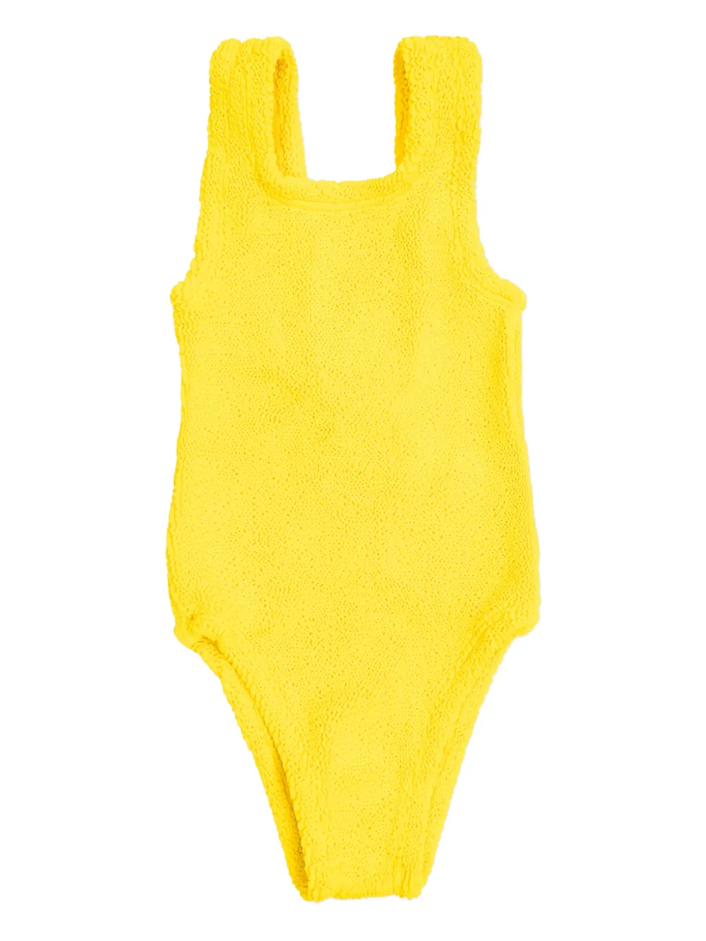 Hunza G Kids Classic crinkle swimsuit - Giallo