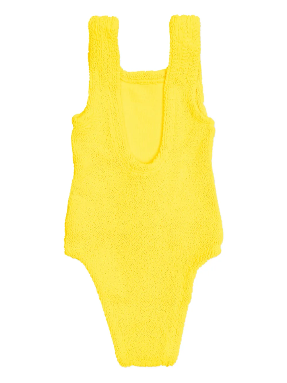  Hunza G Kids Classic Crinkle Swimsuit - Yellow 