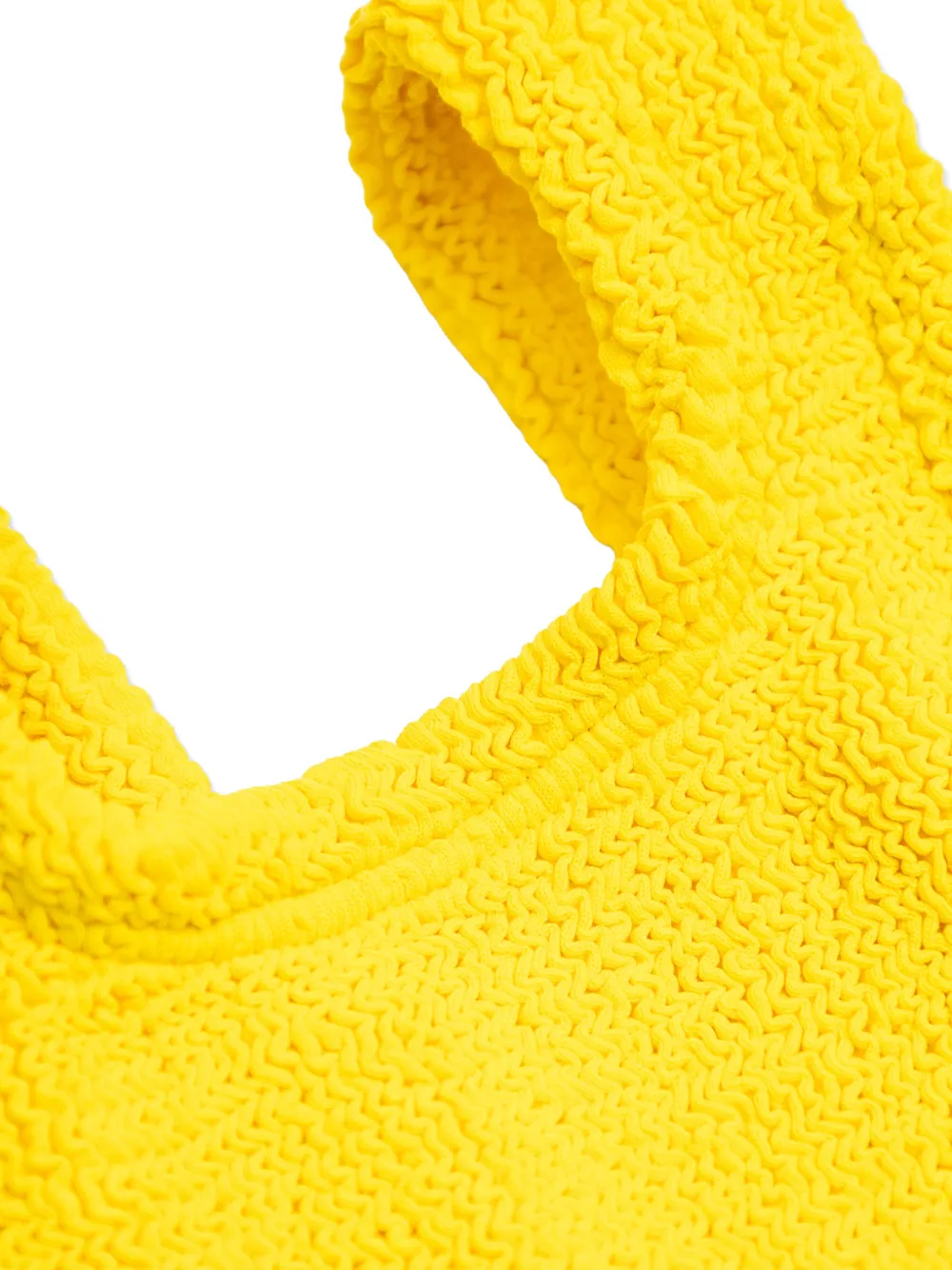  Hunza G Kids Classic Crinkle Swimsuit - Yellow 