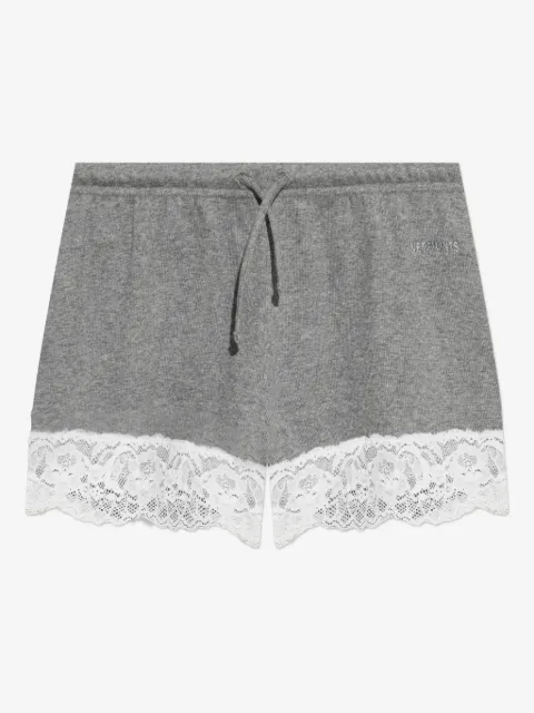 VETEMENTS lace-trim mini shorts