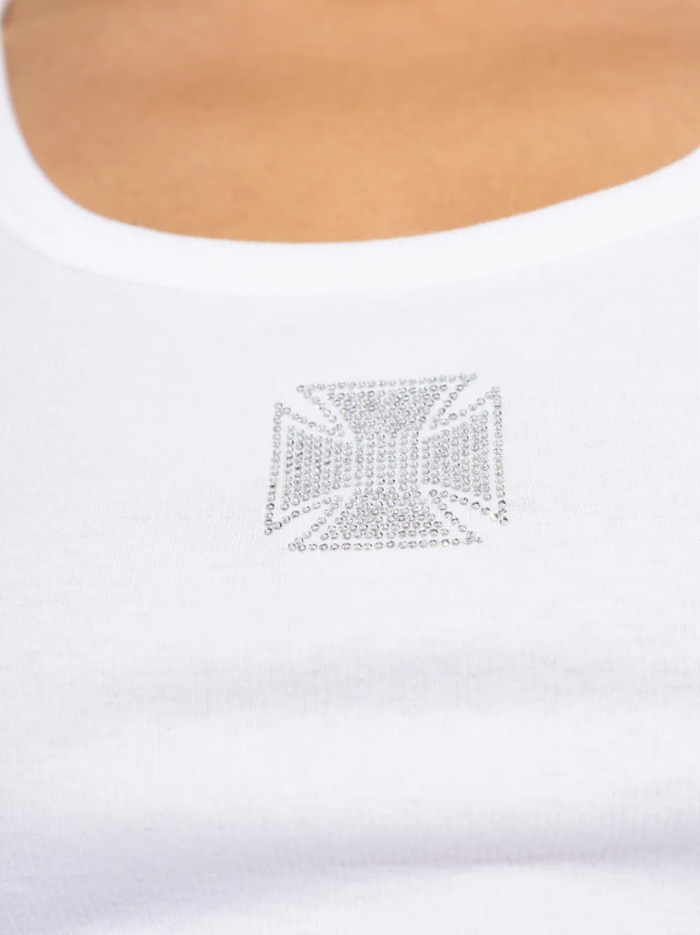 VETEMENTS Verfraaide tanktop Wit