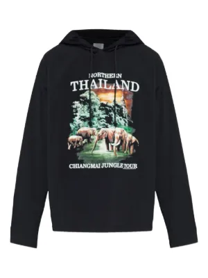 VETEMENTS グラフィック ジップパーカー | ブラック | FARFETCH JP