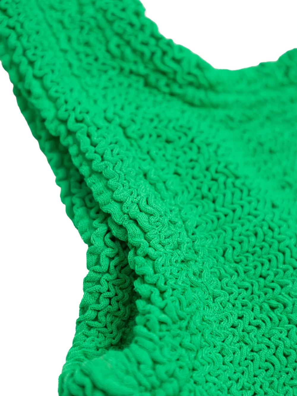  Hunza G Kids Crinkle Ruffled Bikini - Green 