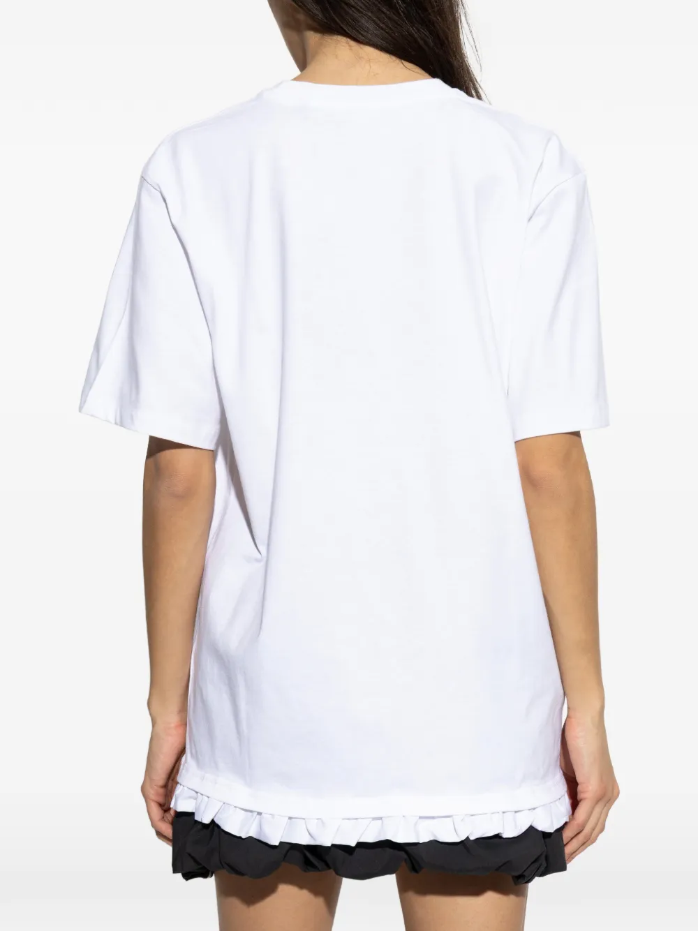 ROTATE BIRGER CHRISTENSEN T-shirt met ruches Wit