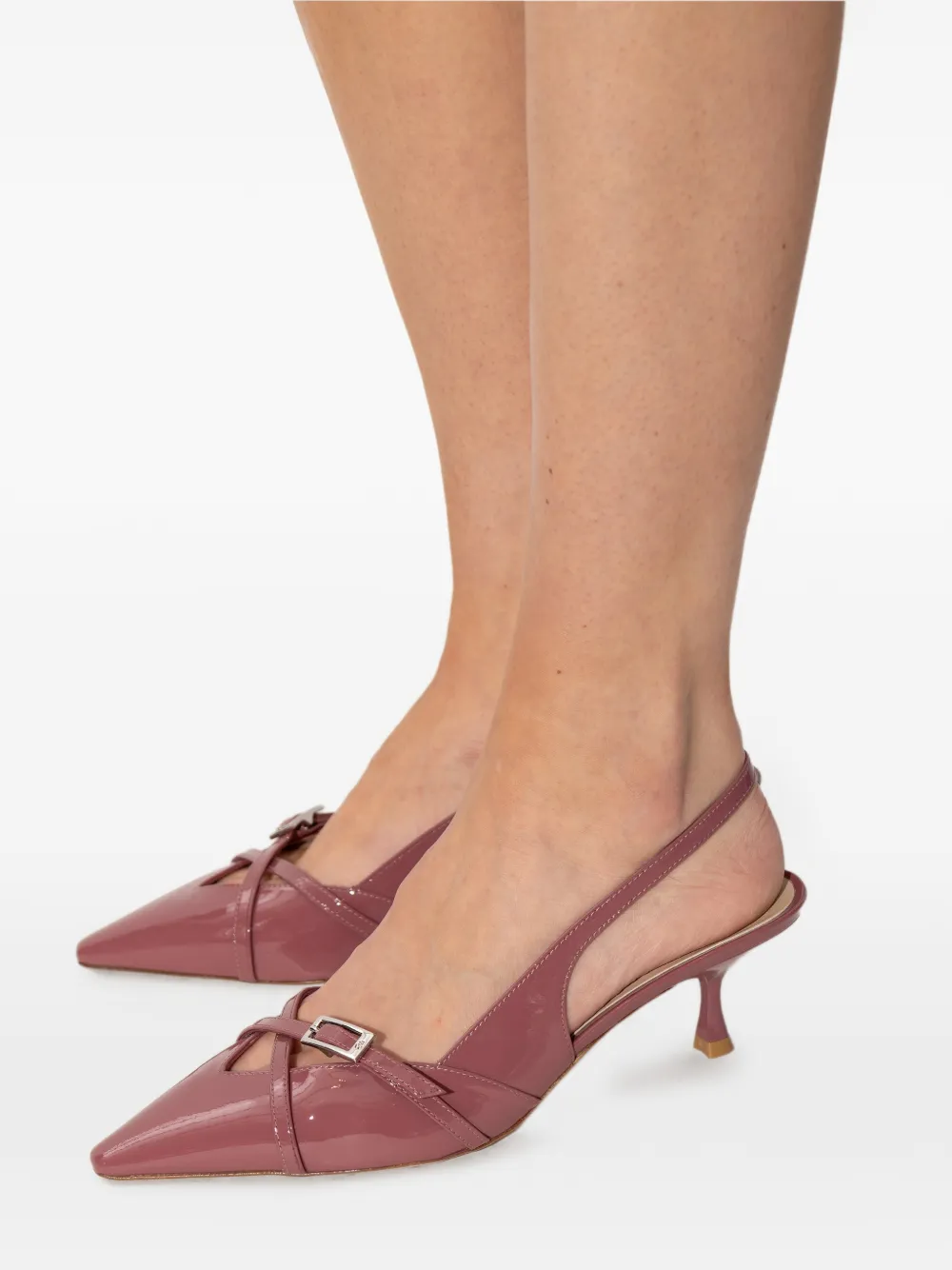 Stuart Weitzman Georgie 50 slingback pumps Rood