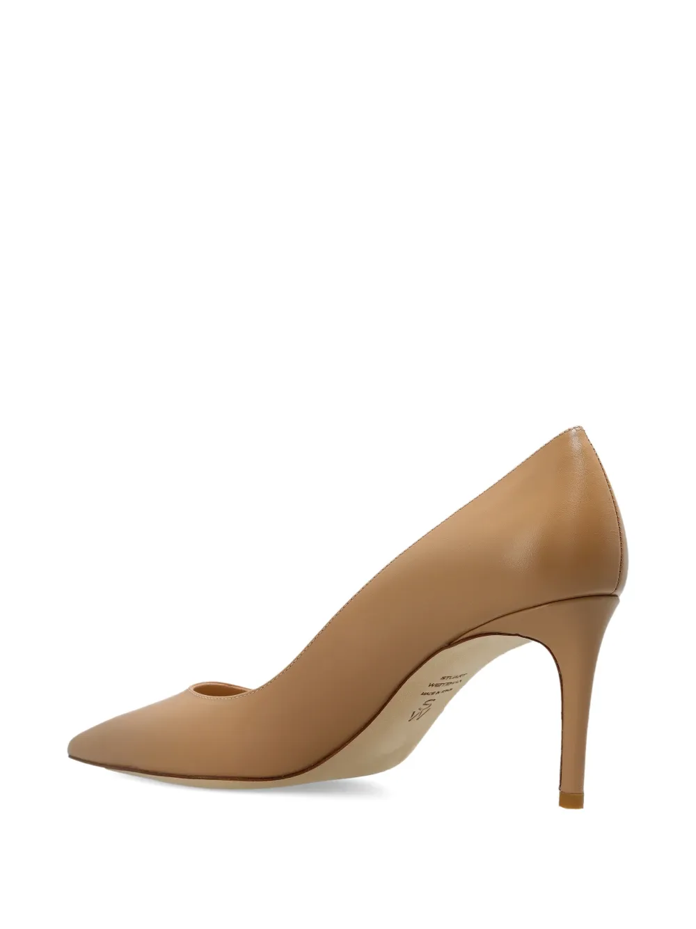 Stuart Weitzman Stuart 75 Pointed-toe Pumps In Neutral