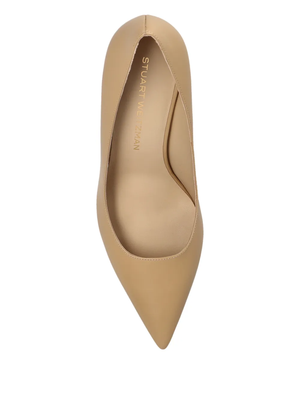 Stuart Weitzman Stuart 75 Pointed-toe Pumps In Neutral