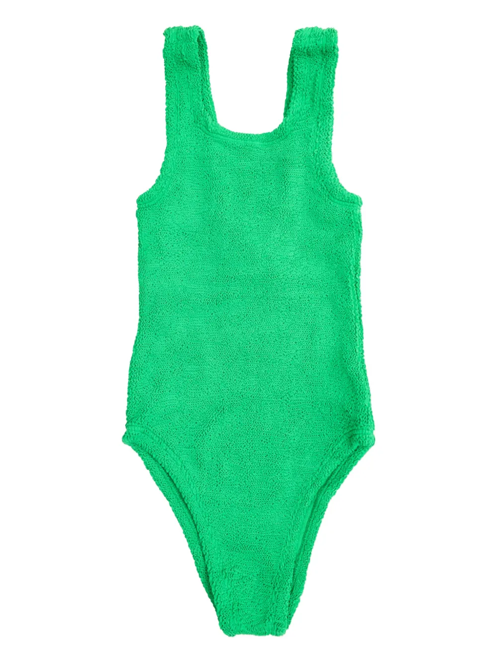 Hunza G Costume da bagno con effetto stropicciato - Verde