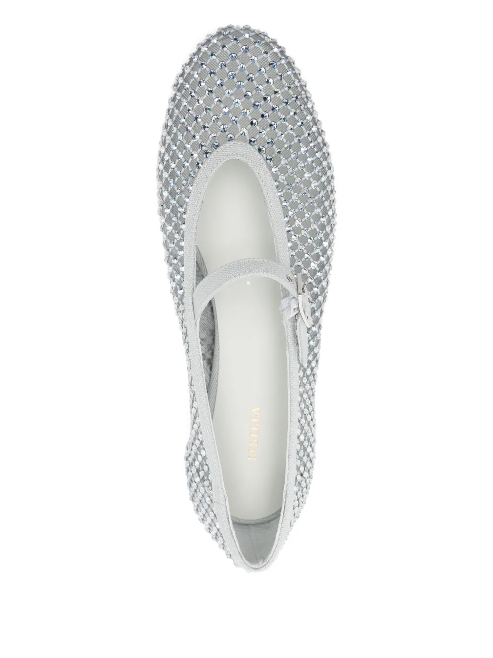 Le Silla Gilda ballerina's met metalen gesp Zilver