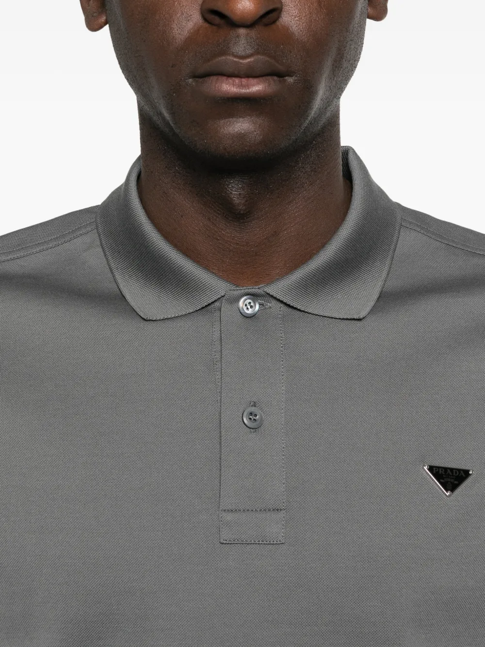 Prada Piqué poloshirt Grijs