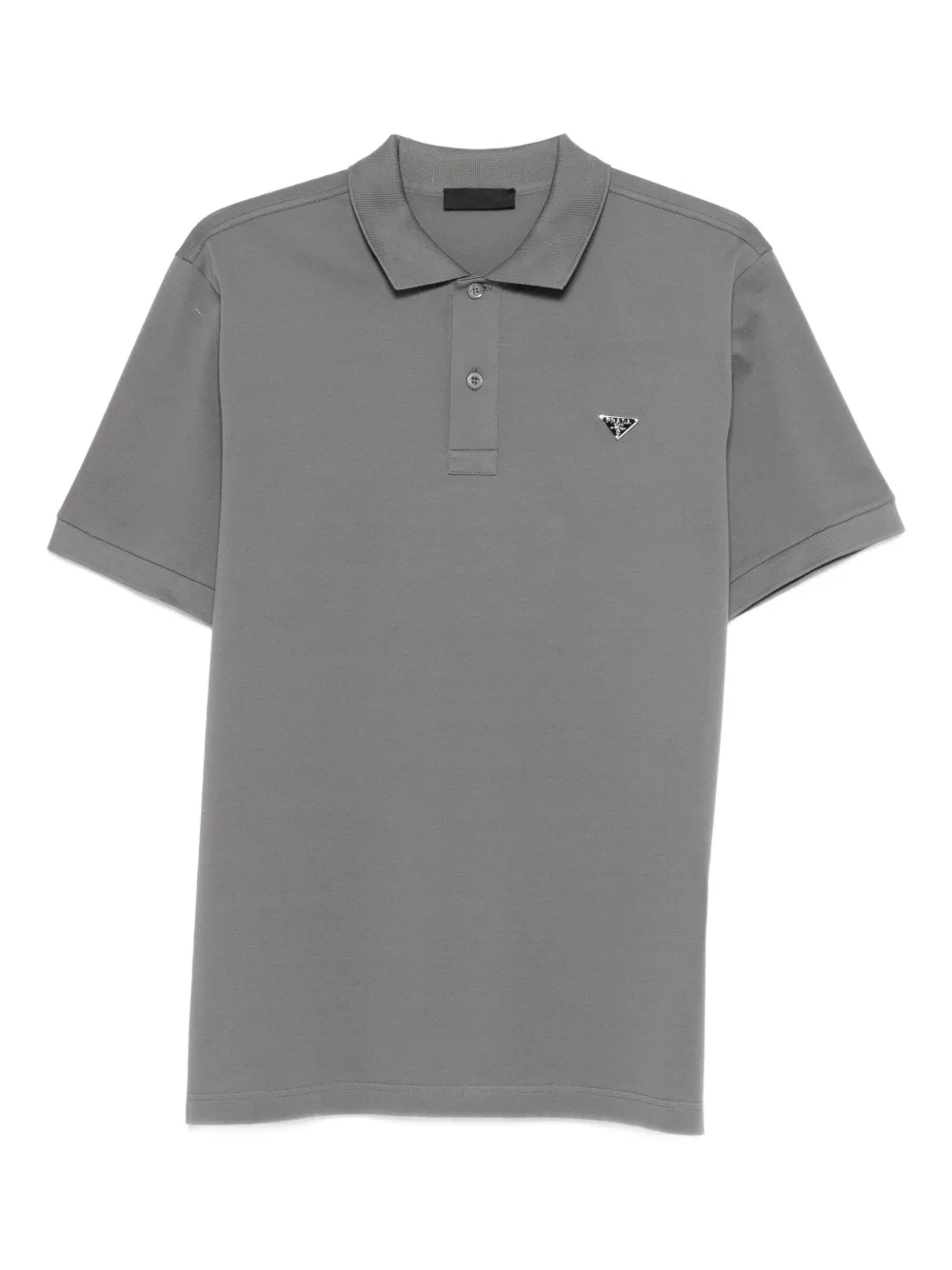 Prada chest-logo polo shirt - Grigio