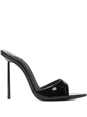 Giuseppe Zanotti Mule Bico Quadrado Com Salto Bloco | Preto
