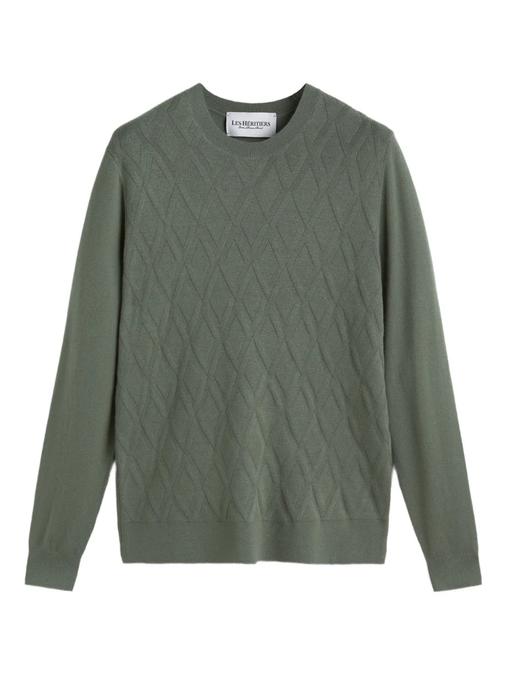 LES HÉRITIERS diamond sweater - Grün