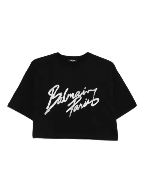 Balmain t-shirt à imprimé graphique