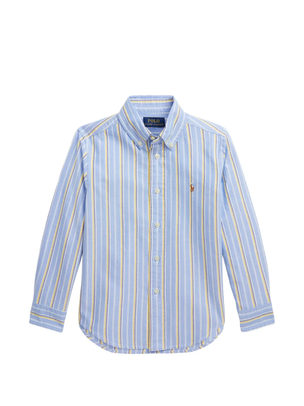 POLO RALPH LAUREN KIDS striped button-down shirt - Blau