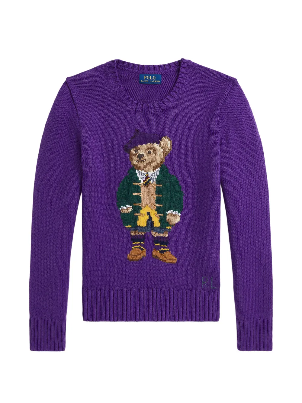 POLO RALPH LAUREN KIDS Maglione con decorazione logo - Viola