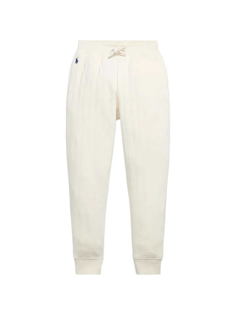 POLO RALPH LAUREN KIDS quilted logo-embroidered track pants - Toni neutri