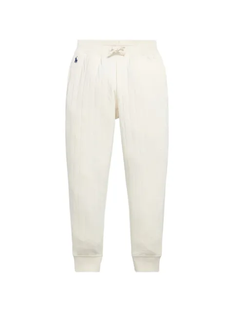 POLO RALPH LAUREN KIDS quilted logo-embroidered track pants