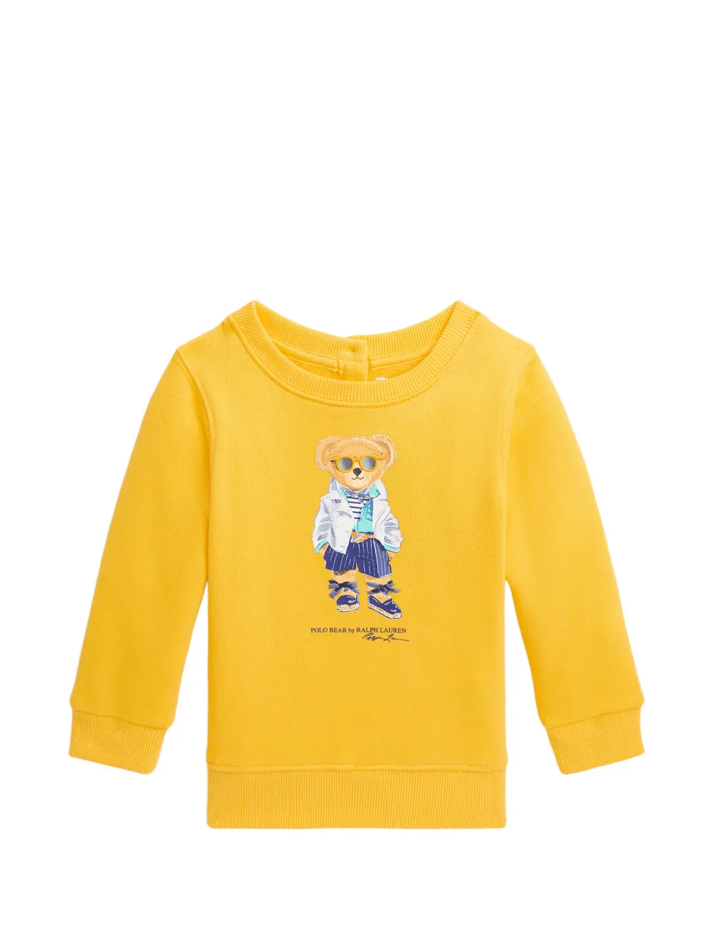 POLO RALPH LAUREN KIDS Polo Bear graphic-print sweater - Giallo
