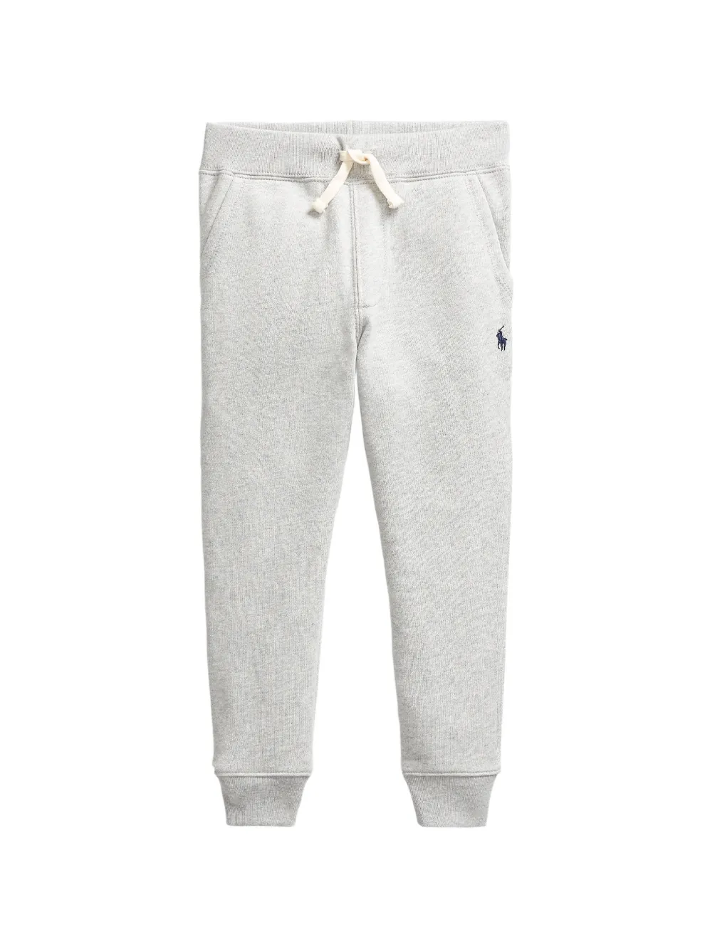 POLO RALPH LAUREN KIDS drawstring logo trousers - Grigio