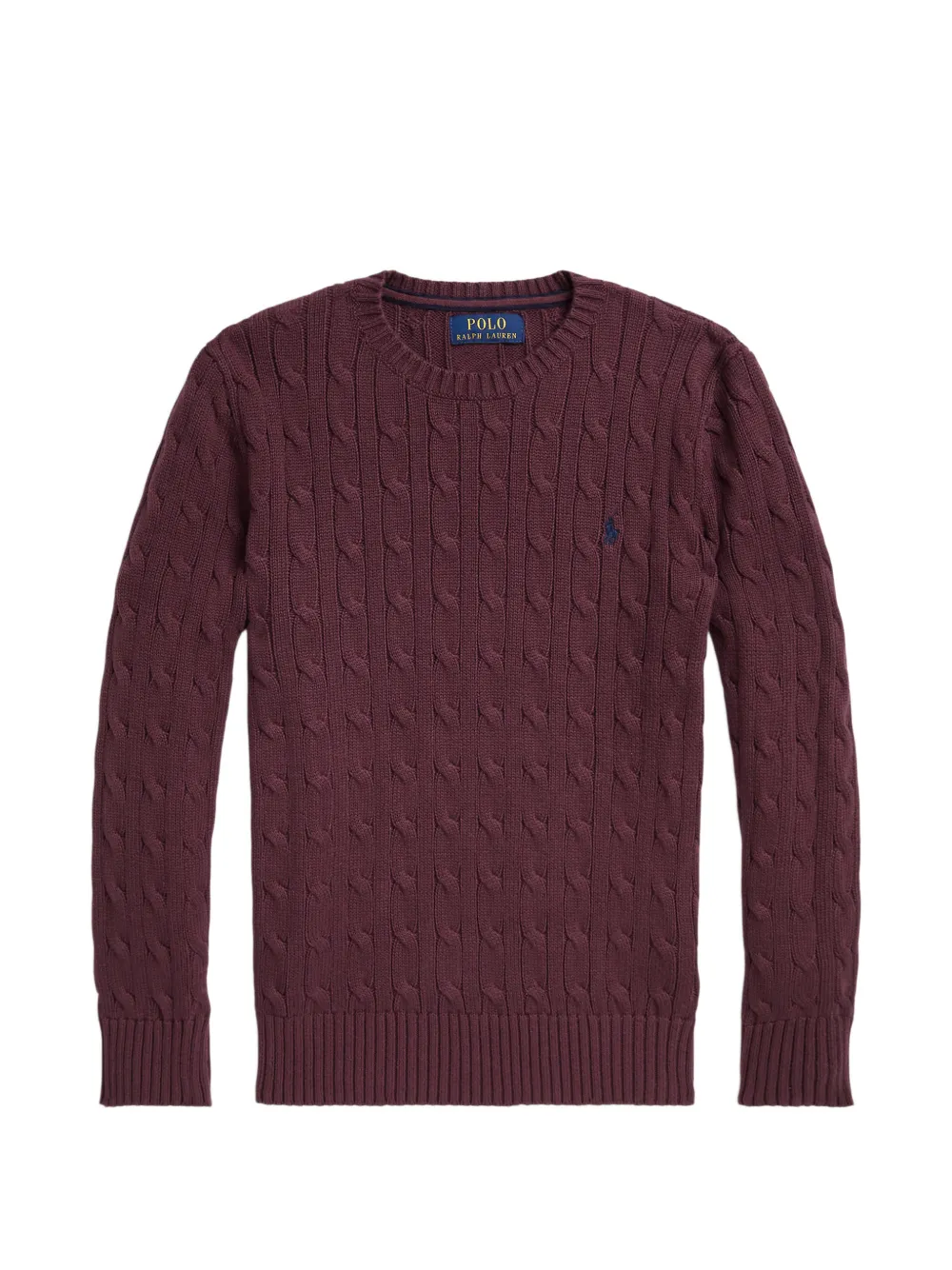 POLO RALPH LAUREN KIDS cable-knit sweater - Rosso