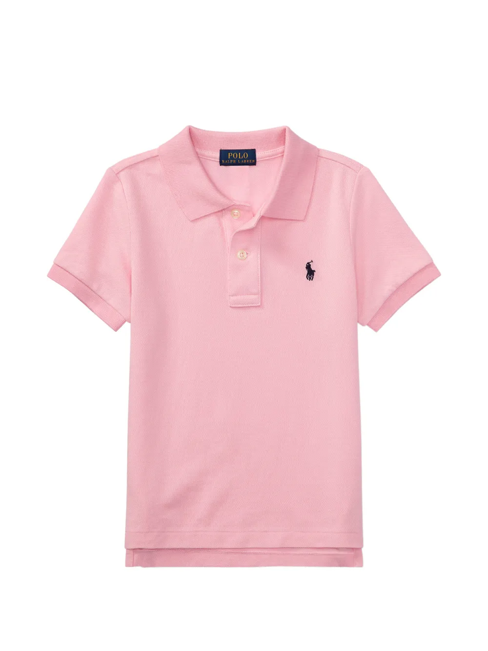 POLO RALPH LAUREN KIDS logo-embroidered polo shirt - Rosa