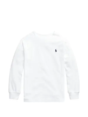 MONCLER kids キッズホワイト ロゴ トレーナー Moncler Enfant ロゴ スウェットシャツ | ホワイト | FARFETCH JP