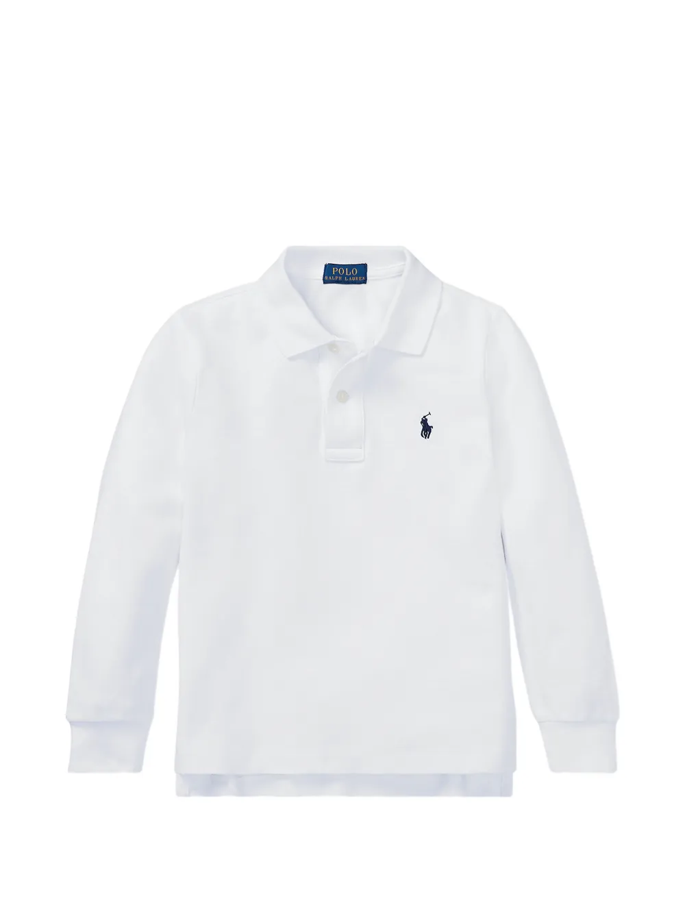 POLO RALPH LAUREN KIDS long-sleeve polo shirt - Bianco