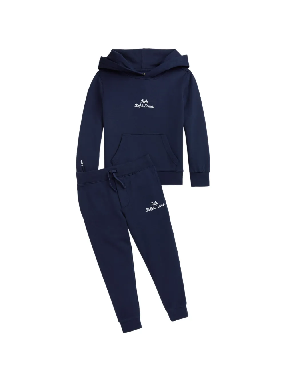 POLO RALPH LAUREN KIDS Hoodie met geborduurd logo Blauw