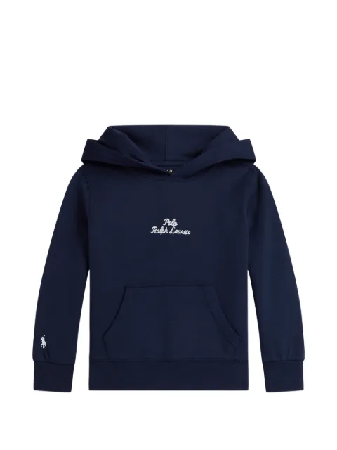 POLO RALPH LAUREN KIDS logo-embroidered hoodie