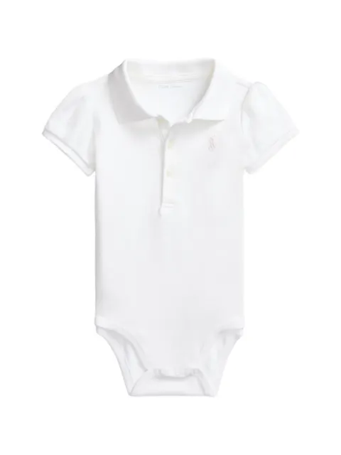 POLO RALPH LAUREN KIDS puff-sleeve babygrow
