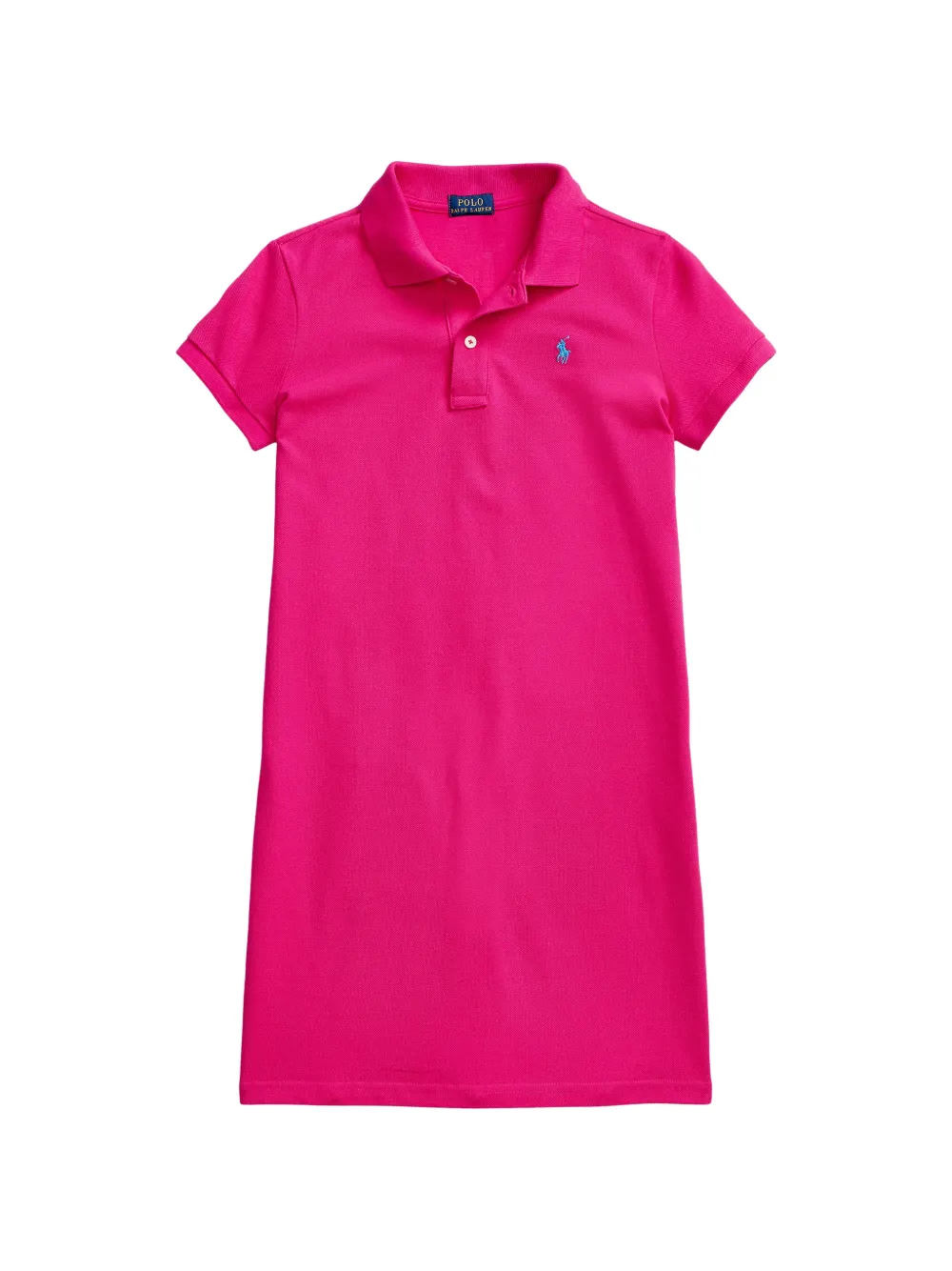 POLO RALPH LAUREN KIDS logo-embroidered piqué dress - Rosa