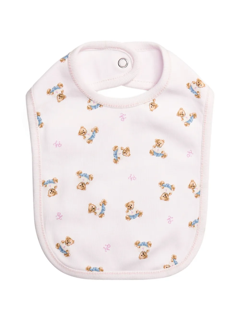 POLO RALPH LAUREN KIDS Polo Bear-print bib - Rosa