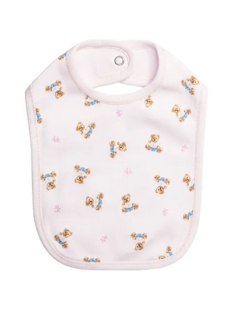 POLO RALPH LAUREN KIDS Polo Bear-print bib