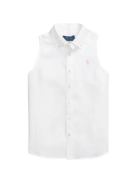 POLO RALPH LAUREN KIDS camisa sin mangas con botones