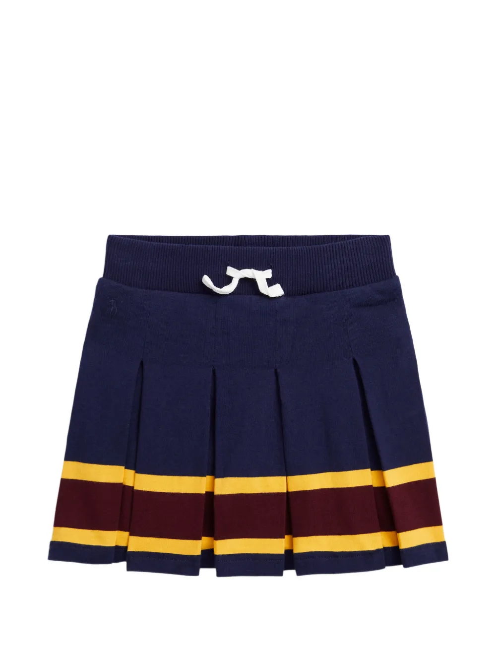 POLO RALPH LAUREN KIDS pleated striped skirt - Blu