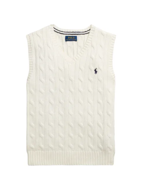 POLO RALPH LAUREN KIDS cable-knit vest