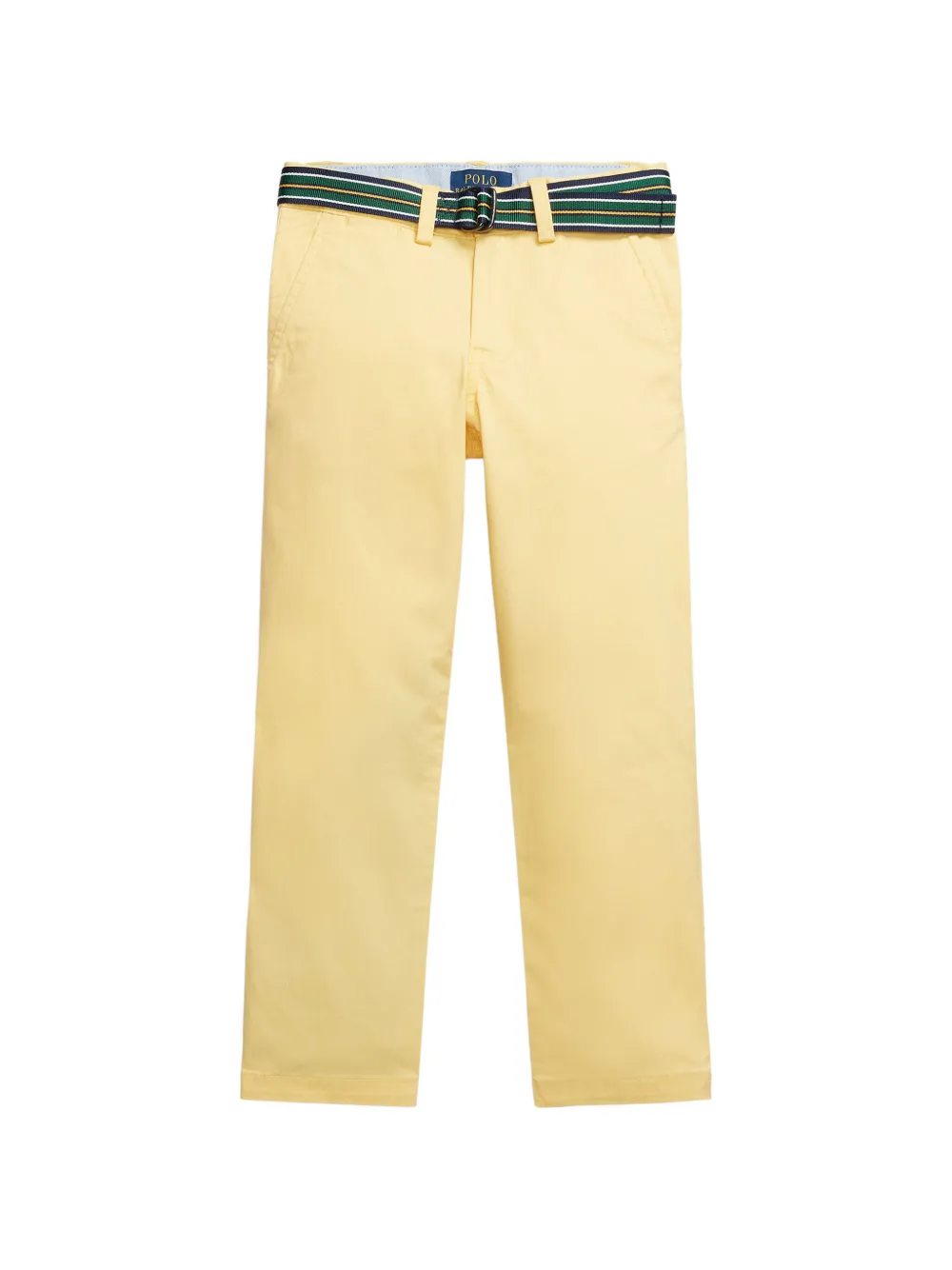 POLO RALPH LAUREN KIDS belted chino trousers - Giallo